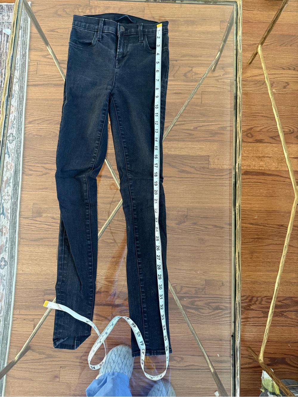 J Brand Maria Vanity Black High Rise Skinny Jeans Sz 24 - Picture 4 of 11